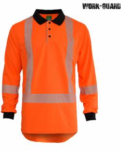 Recycled Hi Vis TTMC Polo Long Sleeve