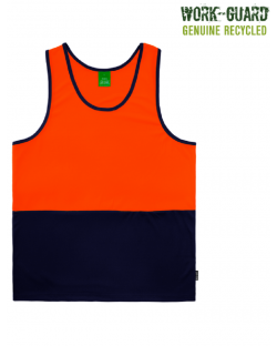 Workguard Recycled Singlet, Hi Vis