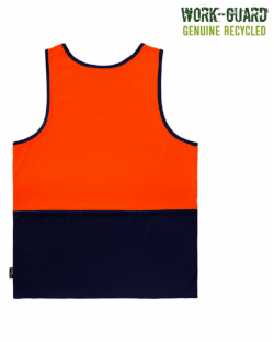 Workguard Recycled Singlet, Hi Vis