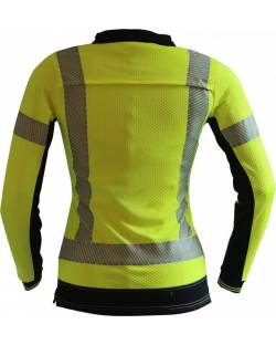 Microvent Hi Vis Ladies Polo L/S