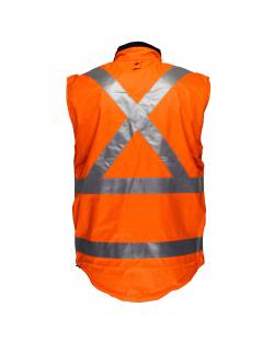 Cross Back Reversible Fleece Vest