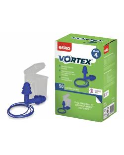 Vortex Reusable Earplugs, Blue Corded 