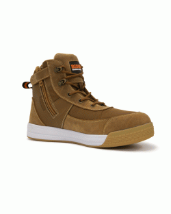 Bison Dune Lace Up Zipped Safety Boot