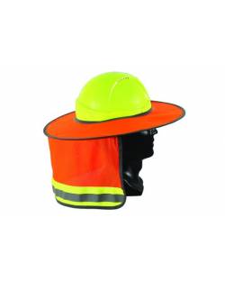 Hi Vis Full Brim Helmet Sun Shield