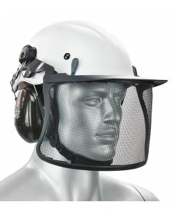 Forestry Mesh Peaked Visor, Steel Mesh